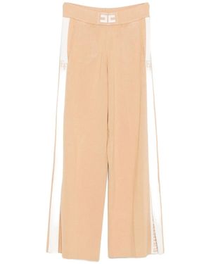 Elisabetta Franchi Tricot Trousers - Natural