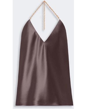 Max Mara Spxpiombo Waistcoat Chocolate - Purple