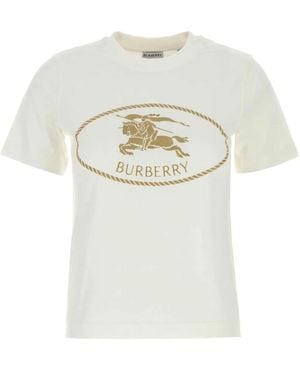 Burberry Cotton T-Shirt - White