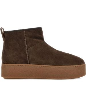 Hogan Platform Ankle Sneakers - Brown