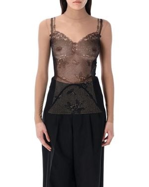 Balenciaga Trompe L'Œil Lingerie Top - Black