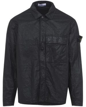 Stone Island 1200003 Organic-Look Nylon Panama-Tc - Blue