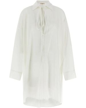 DI.LA3 PARI' Oversize Shirt - White