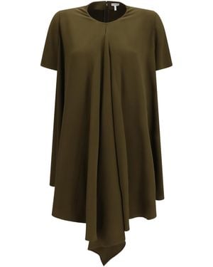 Loewe Stretch Viscose Dress - Green