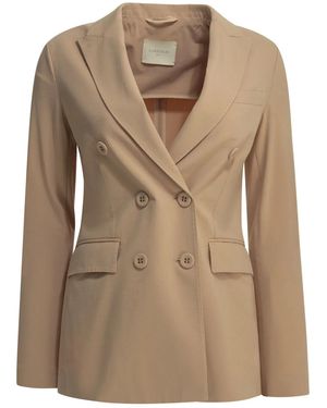 Circolo 1901 Cotton Elastane Jacket - Brown