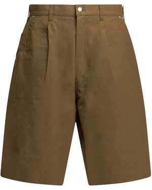 Comme des Garçons Comme Des Garçons Homme Plus Formal Cotton Shorts - Green