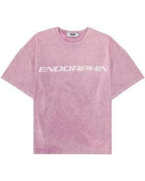 MSGM T-Shirt "Endorphin" - Pink