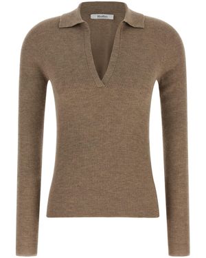Max Mara 'Angel' Polo Shirt - Brown