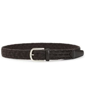 Canali Leather Belt - Black