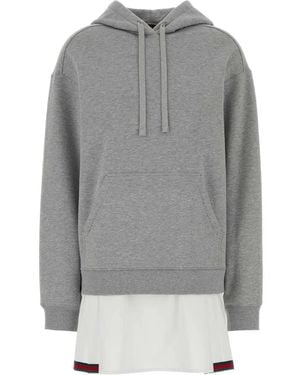 Gucci Cotton Sweatshirt Dress - Grey