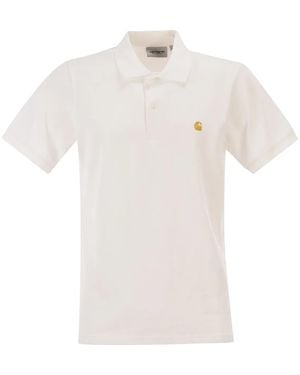 Carhartt Short-Sleeved Piqué Polo Shirt - White