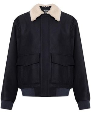 Balmain Bomber Jacket - Blue