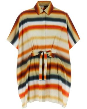 Loewe Printed Poplin Caftan Dress - Multicolour