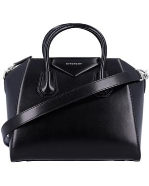 Givenchy Antigona Piccola Leather Handbag - Black