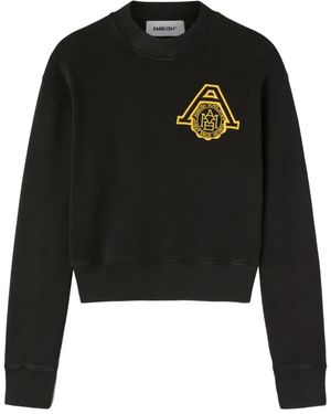 Ambush Scholarship Cropped Jumper - Black