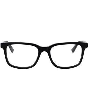 McQueen Transparent Recycled Acetate Glasses - Black