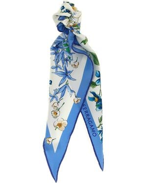Ferragamo Silk Foulard - Blue