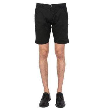 Alpha Industries Bermuda With Logo - Black