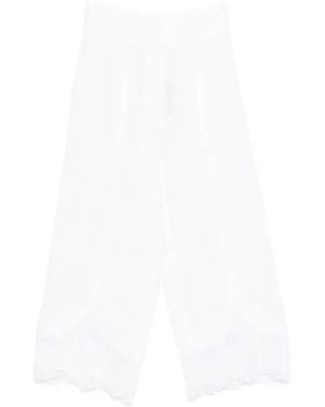 Twinset Twinset Lace Pants - White