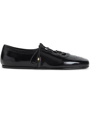 Church's Leather Ballet Flats - Black