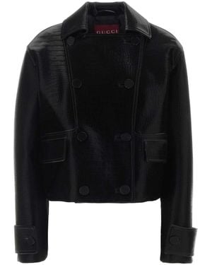 Gucci Leather Jacket - Black