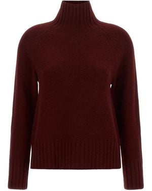 Max Mara Max Mara 'S 'Mantova' High Neck Sweater - Red