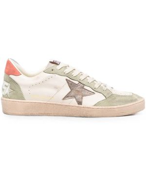 Golden Goose Butter Sage Ball Star Trainers - White