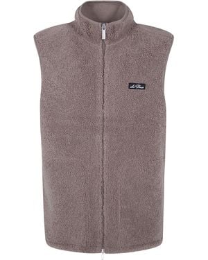 Les Deux Patch Teddy Vest - Brown