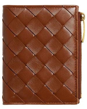 Bottega Veneta Small Bi-Fold Wallet - Brown
