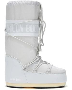 Moon Boot "Icon" Nylon Boot - White