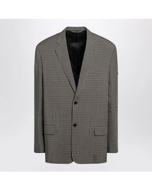 Balenciaga Khaki Washed Jacket - Gray