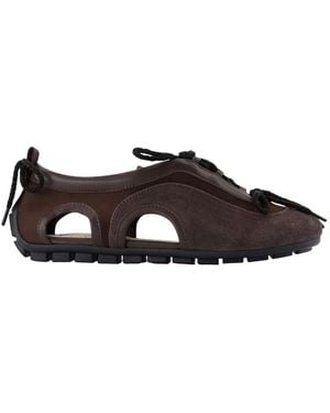 Simone Rocha Cutout Grip Sneakers - Brown