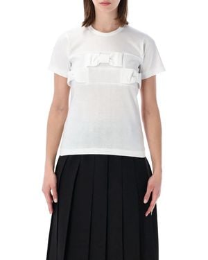 Comme des Garçons Girl Bow Detail T-Shirt - White