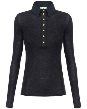 Elisabetta Franchi Lyocell Trousers - Blue