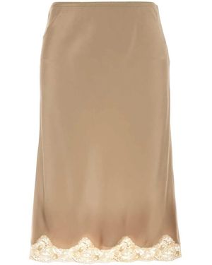Saint Laurent Jupe - Natural