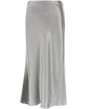Tory Burch 'Satin' Skirt - Grey