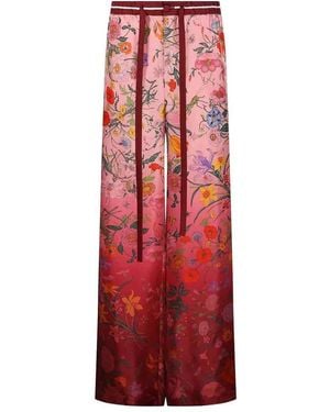 Gucci 'Flora Degrade' Trousers - Red