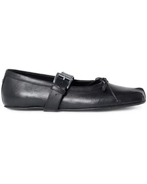 Ann Demeulemeester "Zoey" Ballerinas With Belt - Black
