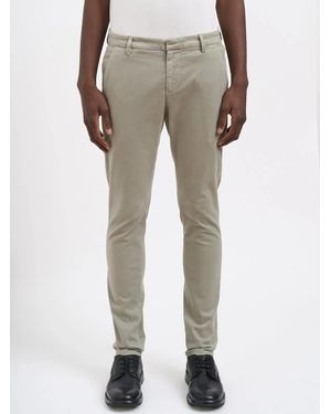 Dondup Cotton Trousers Mod. Gaubert - Natural
