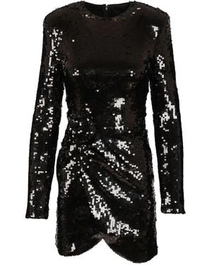 ROTATE BIRGER CHRISTENSEN Rotate Sequined Mini Dress - Black