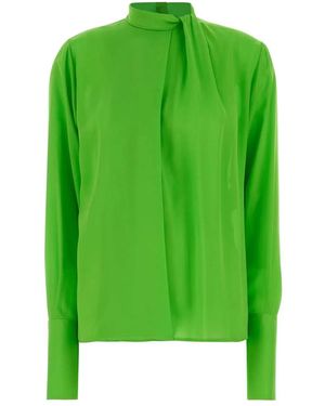 Tom Ford Washed Silk Georgette Lon - Green