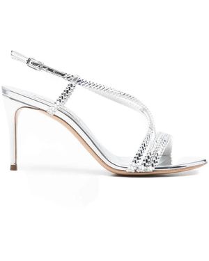 Casadei Starsway Julia Heel Sandals - White
