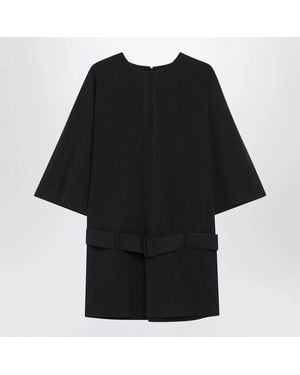 MM6 by Maison Margiela Wool-Blend Mini Dress - Black