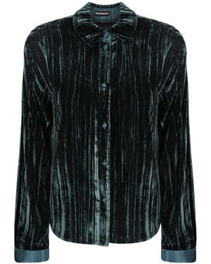 Emporio Armani Velvet Shirt - Black