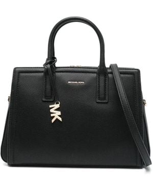MICHAEL Michael Kors "Laila Sactchel" Medium Satchel Bag - Black