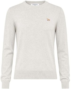Maison Kitsuné Maison Kitsuné Maglia "Baby Fox" - White