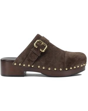 Chloé "Jeannette" Clogs - Brown