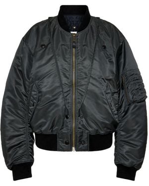 Maison Margiela Nylon Bomber Jacket - Black