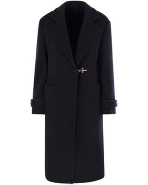 Fay Wool And Cashmere Coat - Black