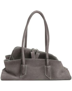 The Attico "La Passeggiata" Small Top Handle Bag - Gray